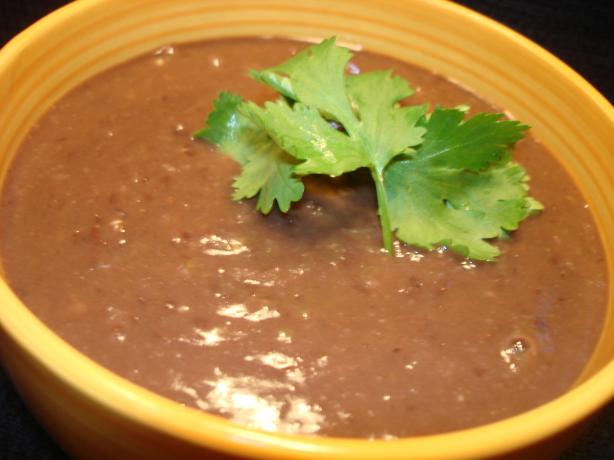 (Panera Bread) Black Bean Soup. Photo by Vicki in CT