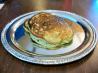 More With Less Mom's Green Oat Pancakes for St. Patrick's Day. Recipe by MoreWithLessMom