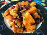 Roasted Sweet Potato Salad With Warm Chutney Dressing