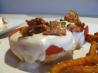 Rosemary-Black Pepper Cheddar Biscuits With Bacon Gravy and Toma