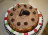 Vanilla Cheesecake With Chocolate Mousse Topping