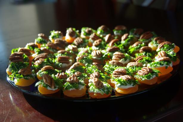 Dried Apricots With Blue Cheese. Photo by Chef Regina V. Smith