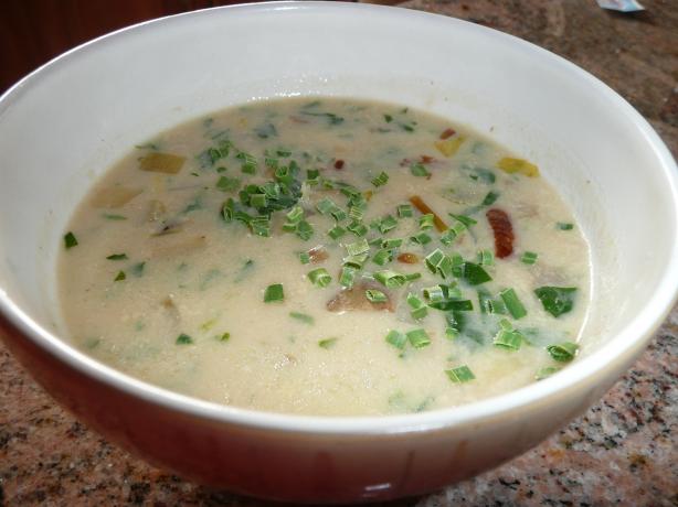 Potato Spinach Soup. Photo by CaliforniaJan