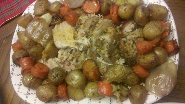 Roast Pork Loin and Potatoes. Photo by Tiggrr