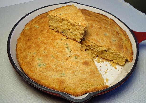 Cornbread With Jalapeno and Cheddar Cheese. Photo by Debbwl
