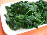 Sauteed Baby Spinach and garlic