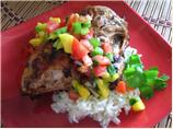 Jerk Chicken (Bbq'd) With Mango Salsa