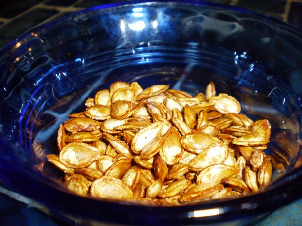 Spicy Roasted Butternut Seeds / Pumpkin Seeds. Photo by breezermom