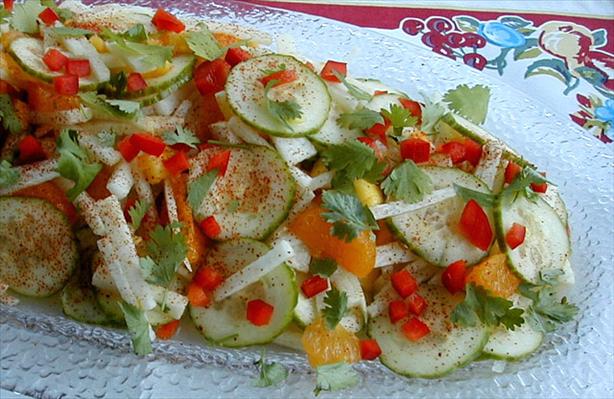 Jicama With Orange, Cucumber, Mango, Red Chile & Lime. Photo by ms_bold