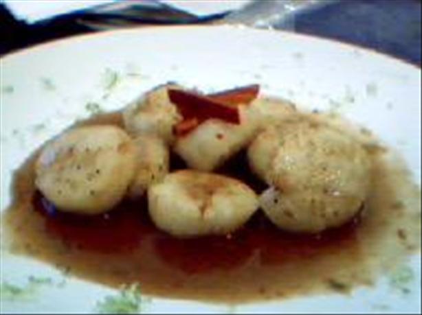 Seared Scallops with Asian Lime-chile Sauce. Photo by love4culinary