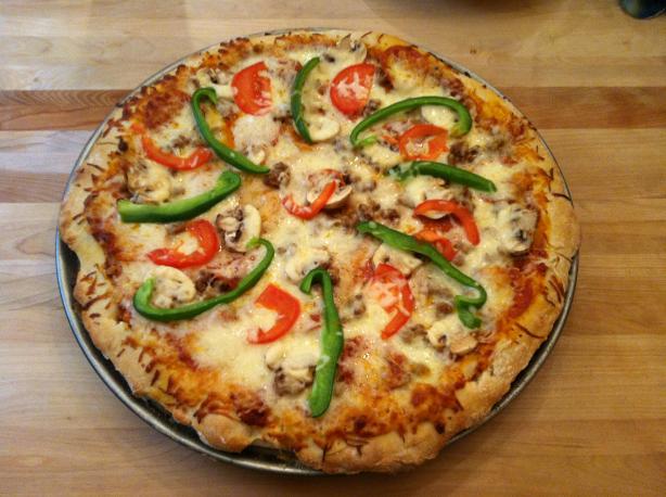 Pizza Hut Style Pizza Dough (Bread Machine). Photo by wombat1947