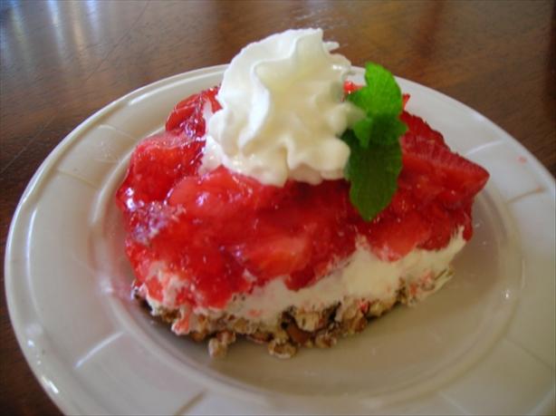 Makeover Strawberry Pretzel Dessert. Photo by Pam-I-Am