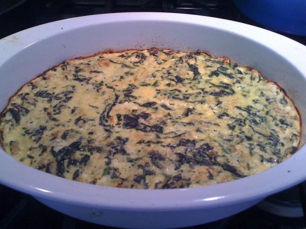 Spinach Ricotta Pie with a Hint of Feta. Photo by mommymakeit4u