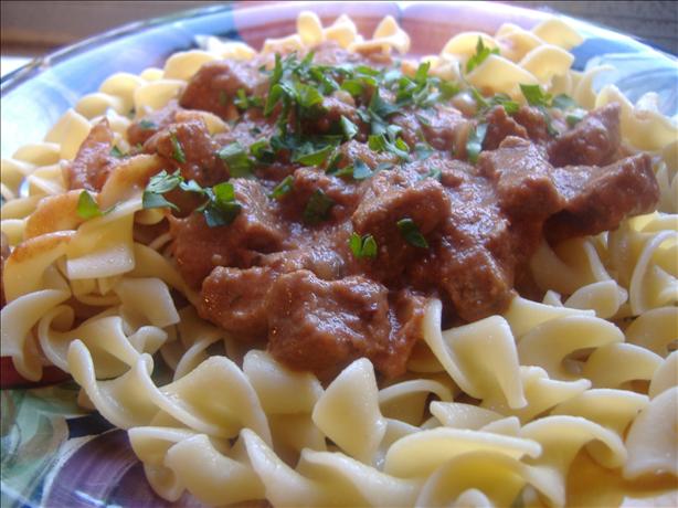 Crock Pot Beef Stroganoff. Photo by vivmom