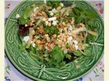 Blue Cheese With Arugula, Caramelized Onions and Nuts