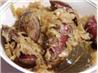 Fresh Kielbasa with Sauerkraut. Recipe by Rita~