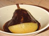 Pears with Chocolate Sauce and Cracked Black Pepper. Recipe by canarygirl