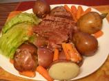 corned beef and cabbage. Photo by chia