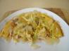 Cabbage Omelette With Sauce, Very Quick