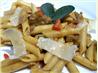 Penne With Sausage in Pumpkin Sauce.
