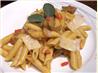 Penne With Sausage in Pumpkin Sauce.