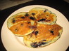 Blueberry Banana Happy Face Pancakes