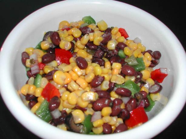 Black Bean and Corn Salad. Photo by Kumquat the Cat's friend