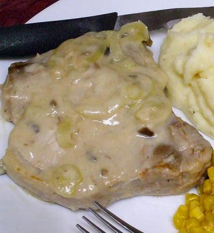 Simple and delicious stove top mushroom gravy pork chops. Photo by VickyJ