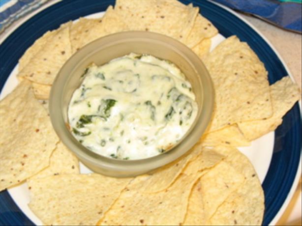 Copycat of T.G.I. Friday's Hot Artichoke and Spinach Dip. Photo by Kharah