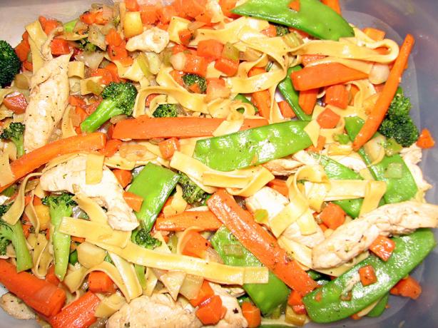 Stir-Fried Chicken and Noodles. Photo by Kayla in Montreal