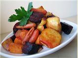 Maple Roasted Root Vegetables