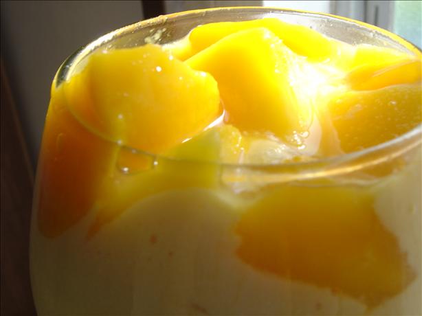Mango and Tofu Cream. Photo by WizzyTheStick