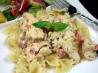 Farfalle (Bow Tie) Pasta With Chicken & Sun-Dried Tomatoes. Recipe by Just Call Me Martha