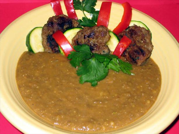 Middle Eastern Lentil & Kofta Bowl by Sy. Photo by Susie D