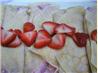 Dessert Crepes with Strawberry Cream Filling