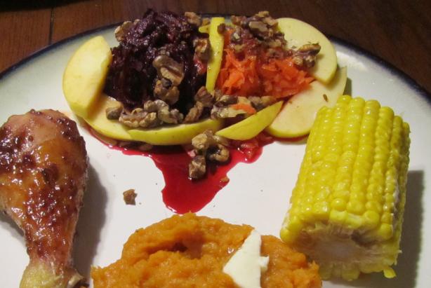 Beet-Carrot-Apple Salad. Photo by Dr.JenLeddy