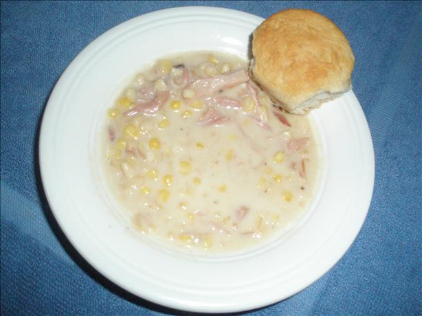 Creamy Ham and Corn Chowder. Photo by winter rowand