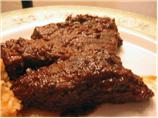 Short Ribs Braised in Coffee Ancho Chile Sauce