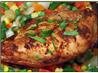 Citrus Chicken with Roasted Corn Relish. Recipe by Mimi Bobeck
