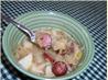 Bratwurst and Sauerkraut Supper. Recipe by Mimi Bobeck