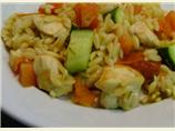 Mediterranean Chicken w/Rosemary Orzo. Photo by LizzieBug