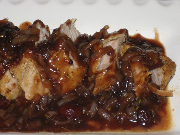 Pork Tenderloin With Balsamic-Cranberry Sauce. Photo by FrenchBunny