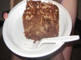 Peanut Butter Striped Chocolate Cake