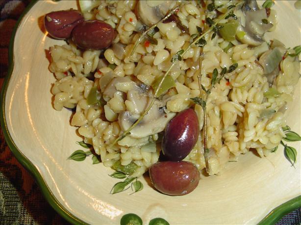 Vegetable Orzo with Lemon & Herb Seasoning. Photo by katie in the UP
