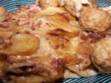Potato and Red Onions slow cooked
