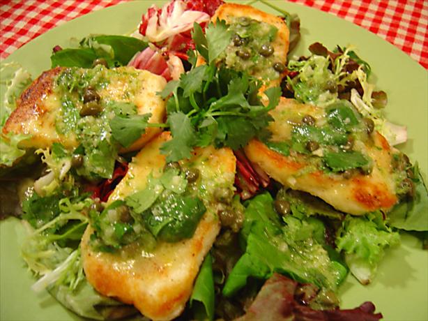 Fried Halloumi Salad. Photo by :(