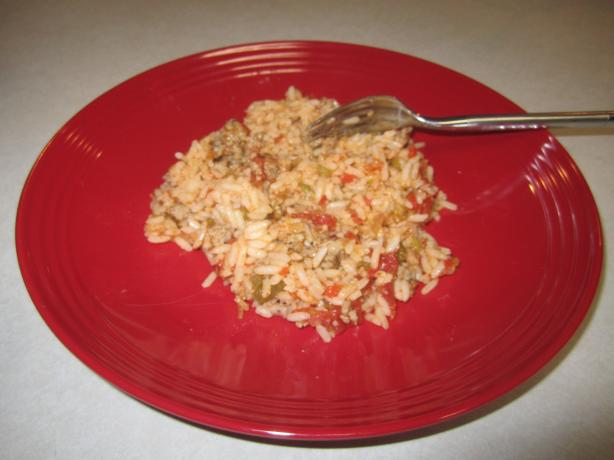 Slow-Cooked Sausage Spanish Rice. Photo by NICU Nurse Dee