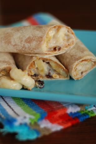 Peanut Butter and Granola Breakfast Wraps. Photo by Dine & Dish
