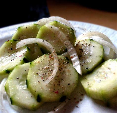 Cukes and Onions. Photo by Caroline Cooks
