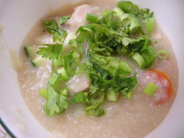Chicken and Vegetables Congee (Chok). Photo by Teddy's Mommy